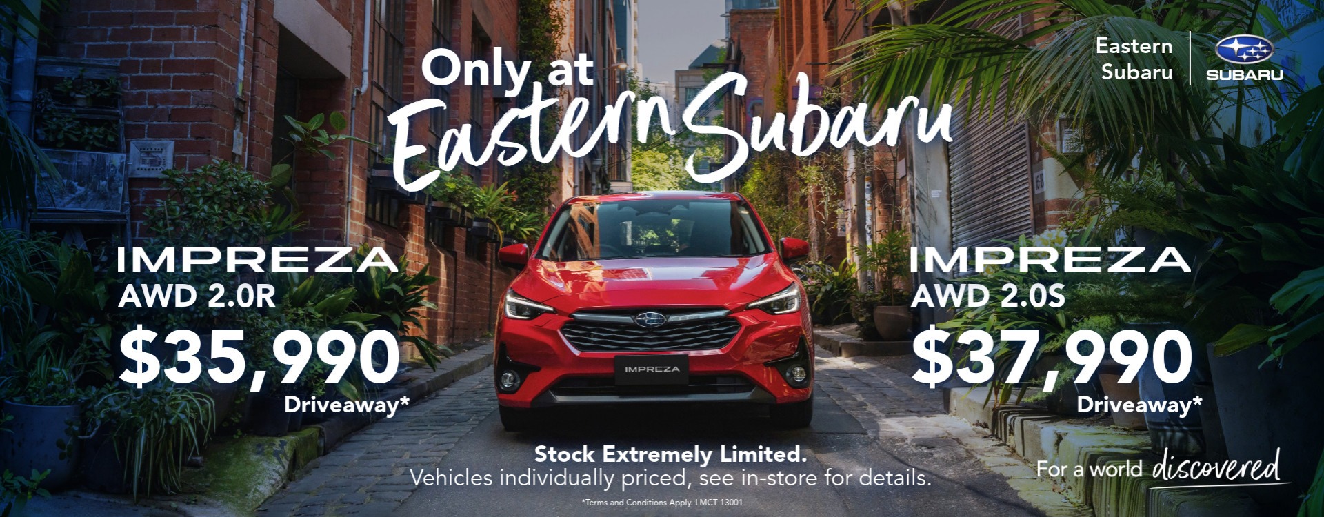 Only At Eastern Subaru 