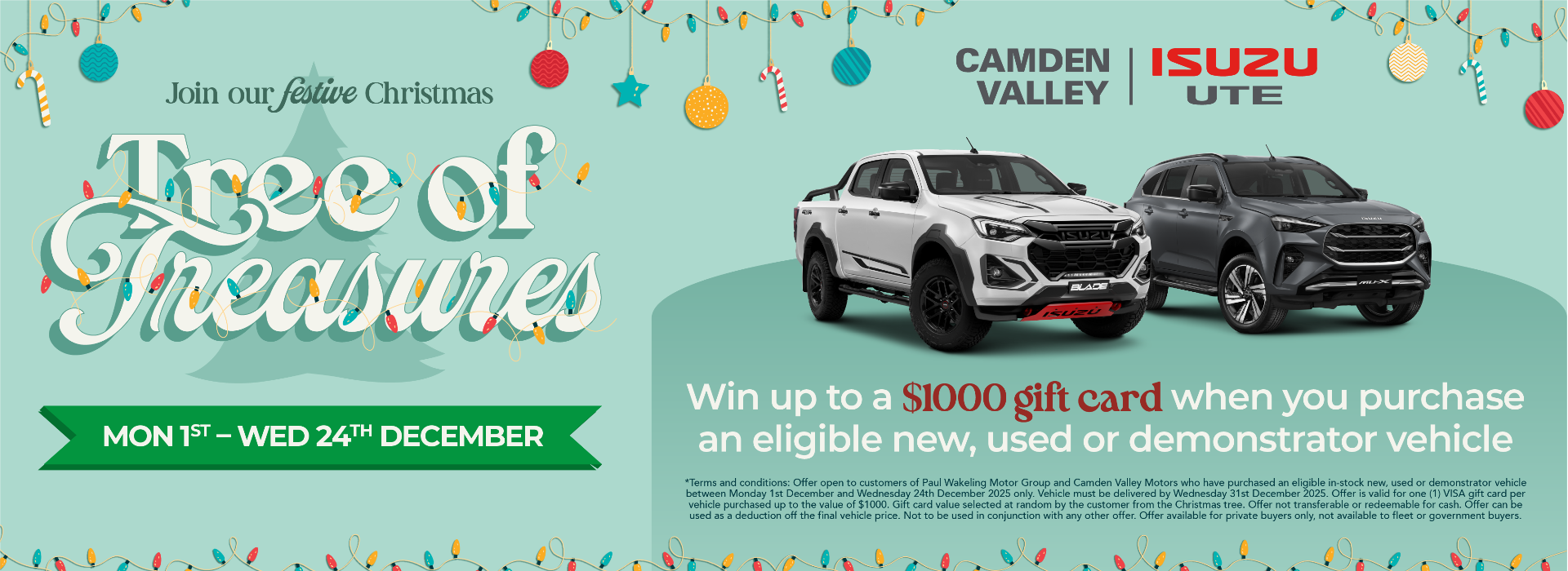 Tree of Treasures Sales - Isuzu UTE