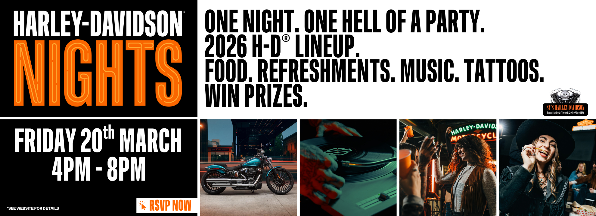 Sy's Harley-Davidson Nights Friday 20th March 