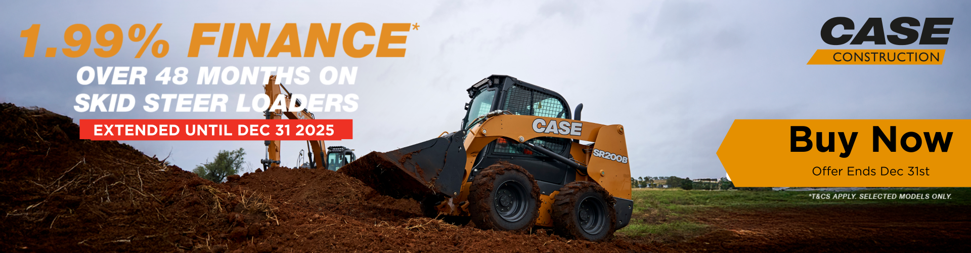 Case Construction 1.99% Finance Offer — December 2025