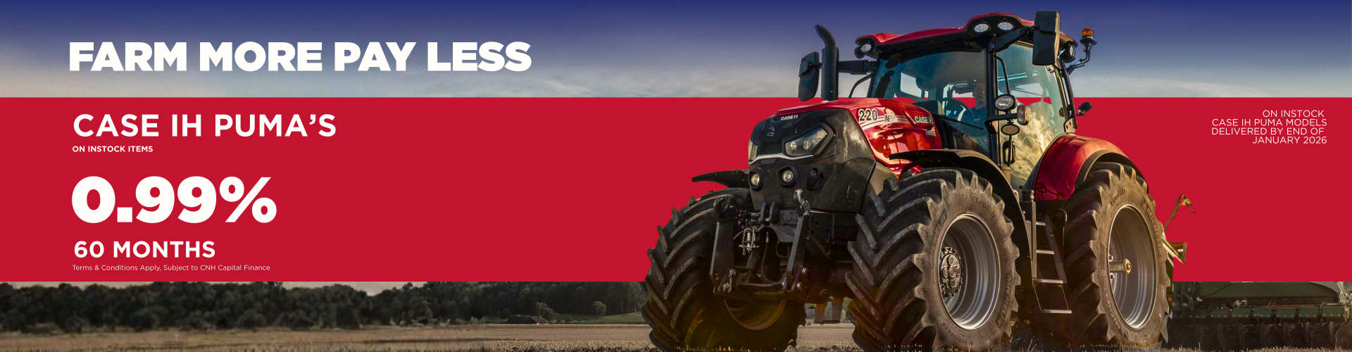 Case IH Puma - 0.99% Finance Offer — December 2025