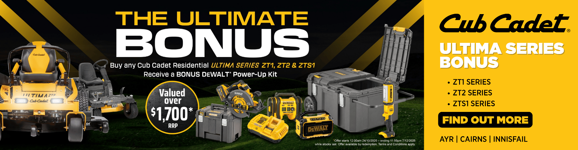 Cub Cadet Ultima Series Bonus