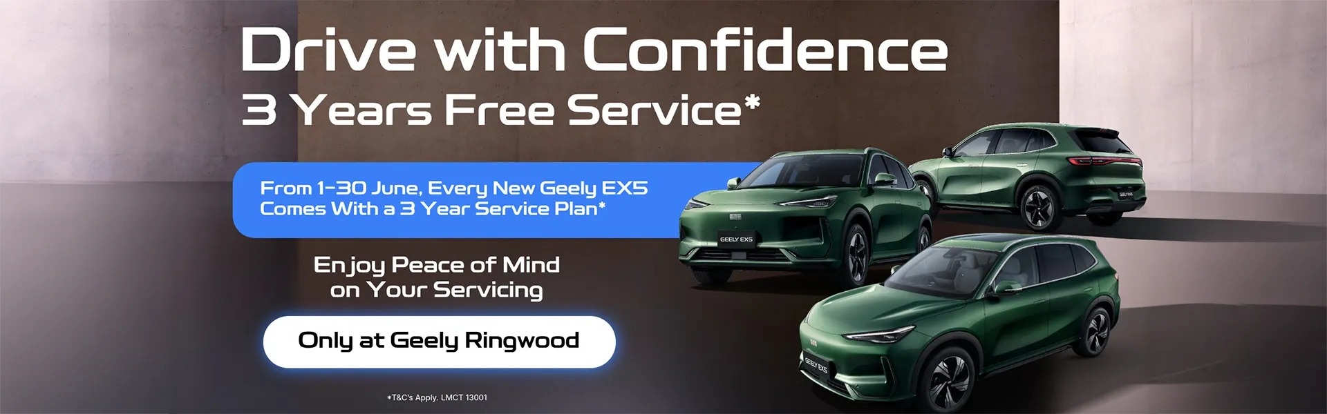 3 years free service