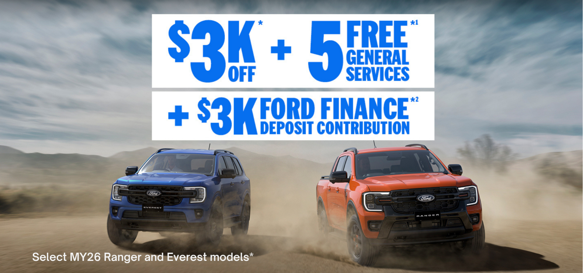eofy mega deals across ranger & everest models