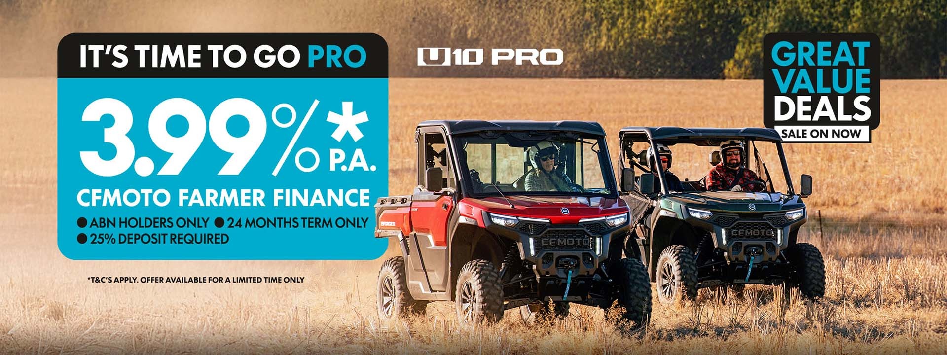 CFMOTO AUS - Finance deal on U10 PRO