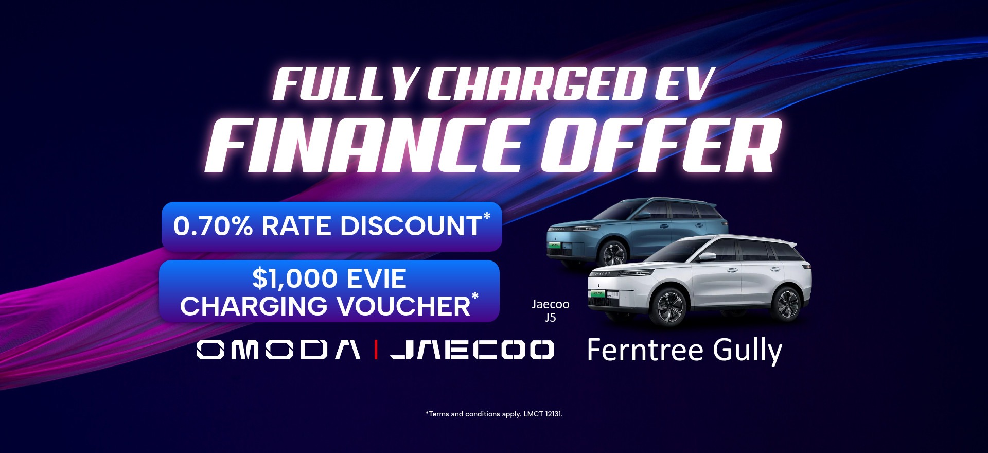 Omoda | Jaecoo Ferntree Gully - FULLY CHARGED EV FINANCE OFFER
