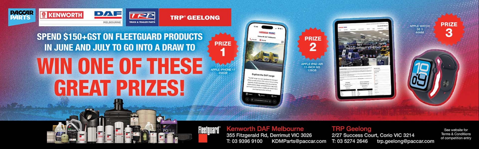 Fleetguard Competition - Kenworth DAF Melbourne