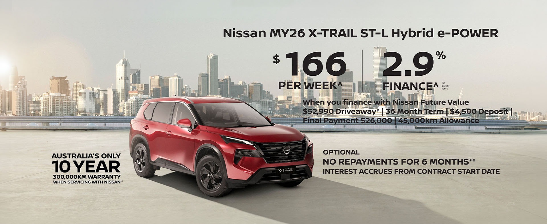 Nissan Australia X-Trail ST-L Hybrid e-Power Mobile Special Offer