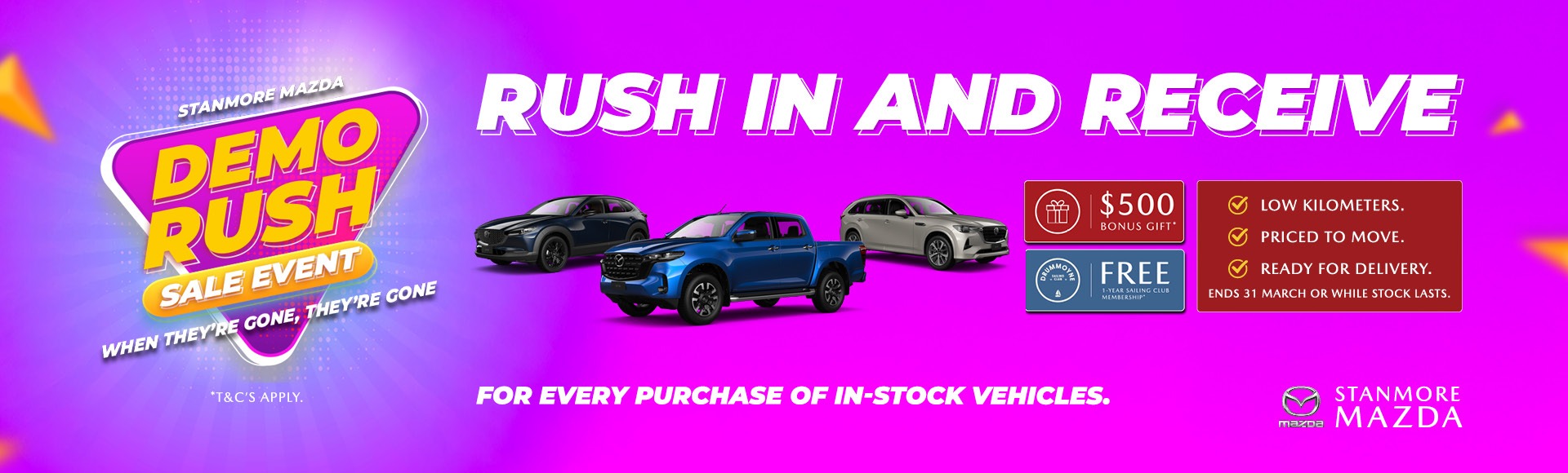 Demo Rush Sale Event