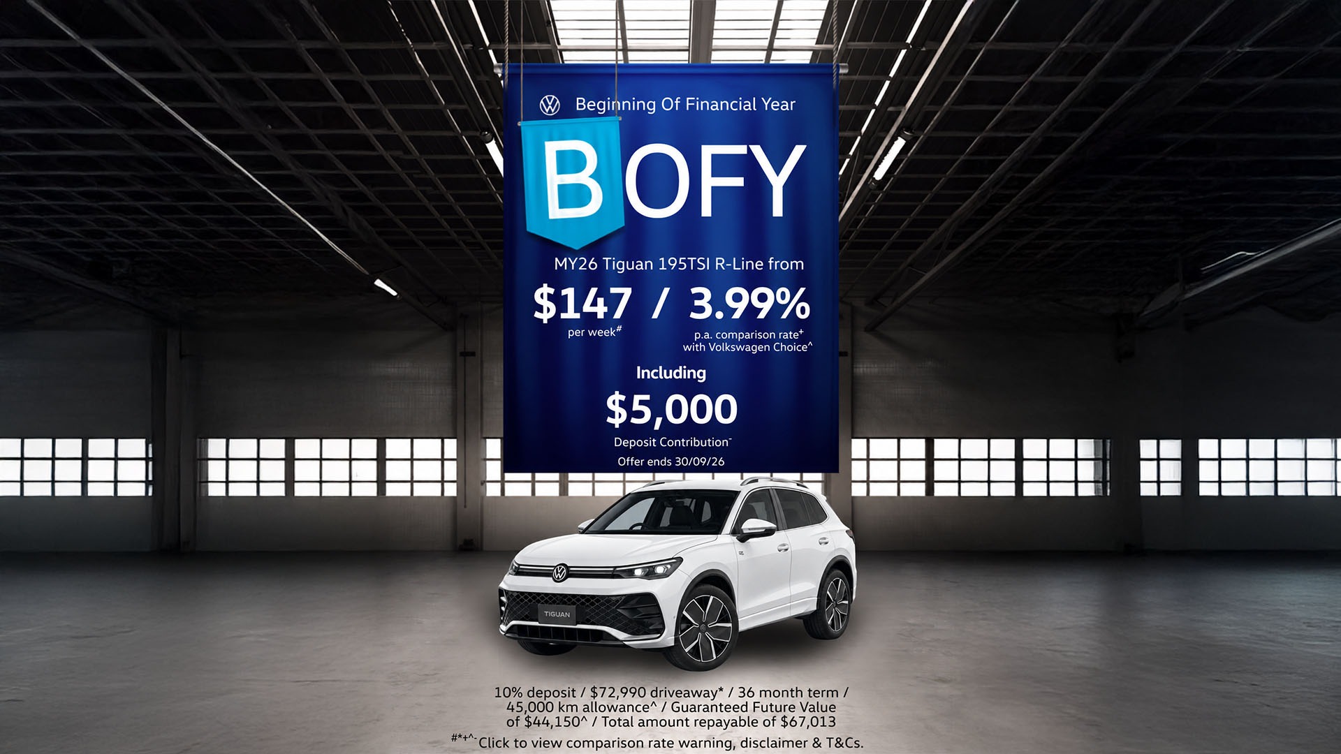 MY26 Tiguan 195TSI R-Line Finance offer