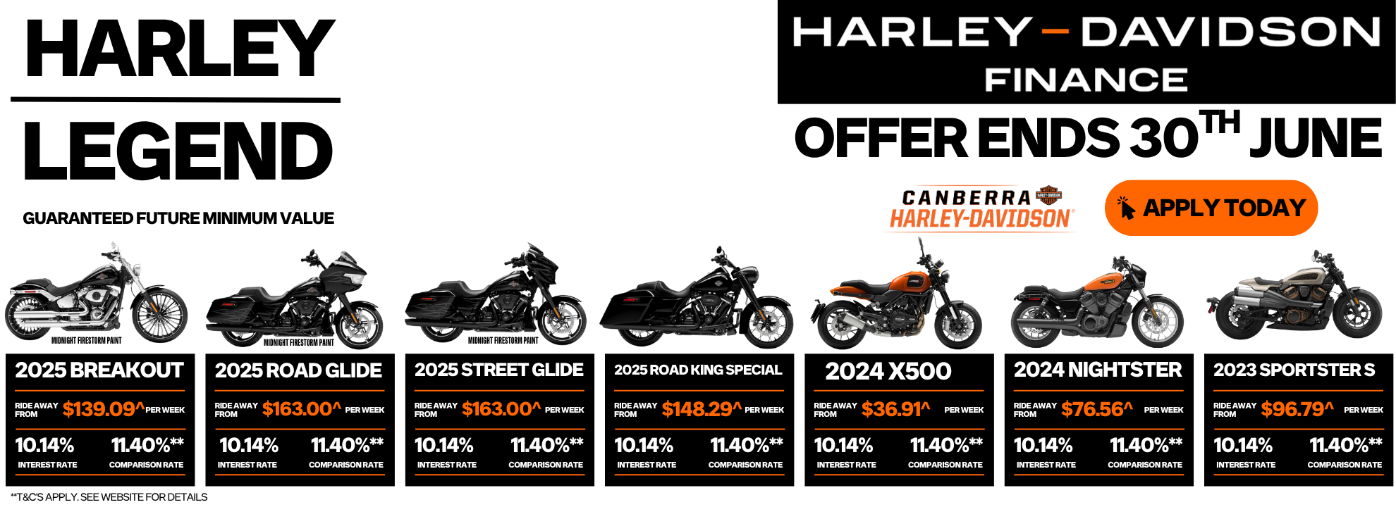 HARLEY LEGEND – Guaranteed Future Minimum Value