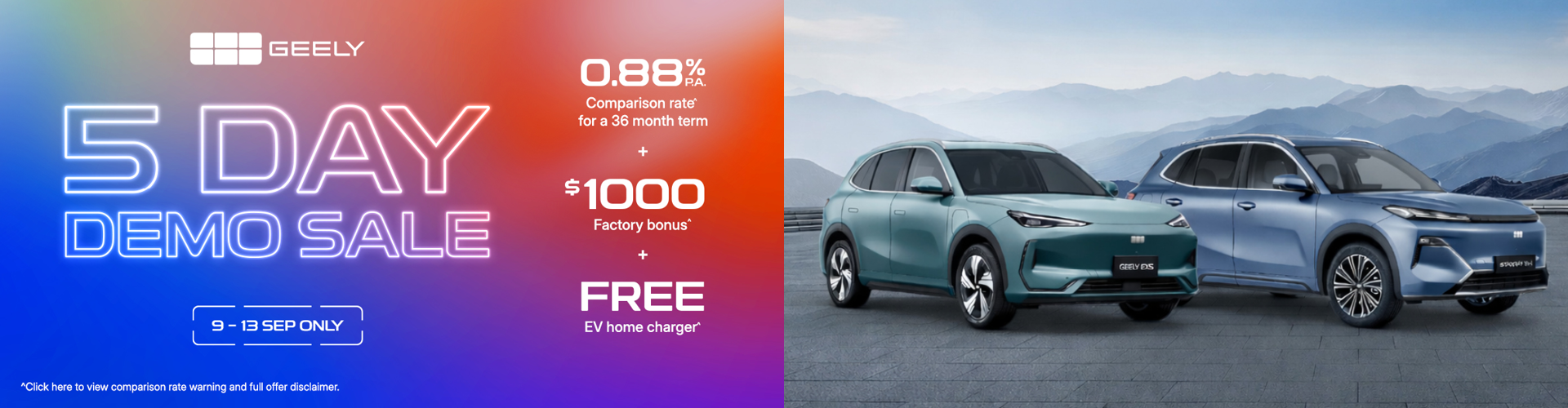 Geely 5 Day Sale Event