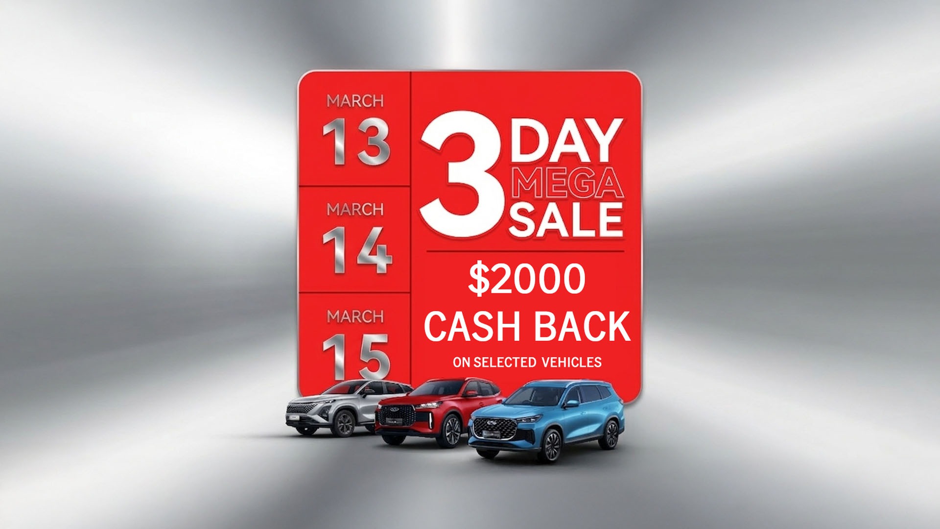 3 Day Mega Sales