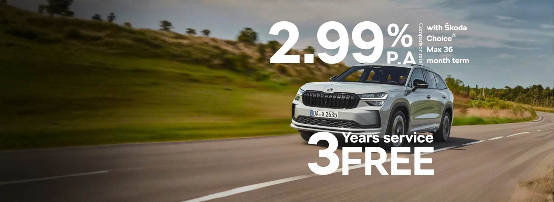 Skoda finance and free service offer