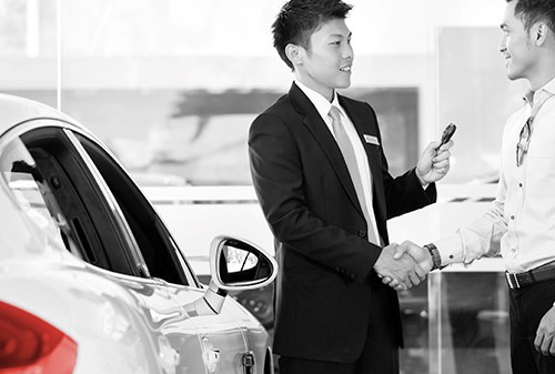 Two men shaking hands