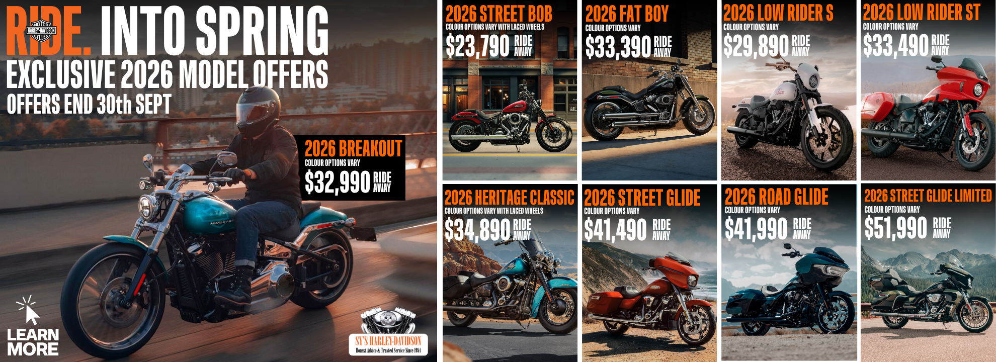 Ride Into Spring Exclusive 2026 Model Offers 