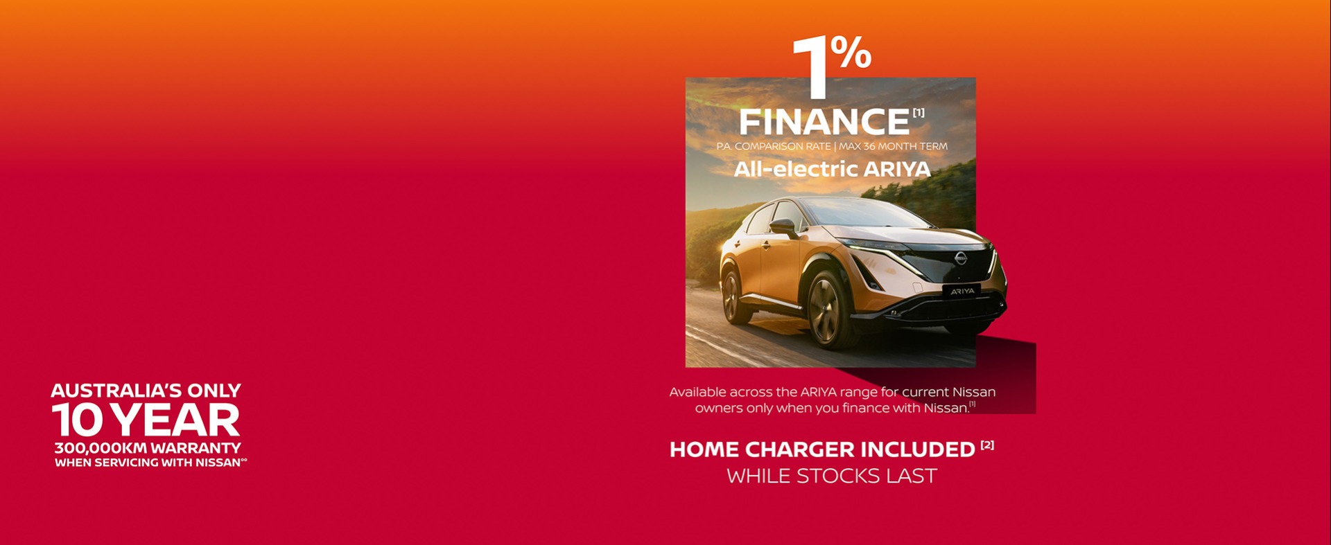 Nissan ARIYA 1% Finance with Home Charger Included