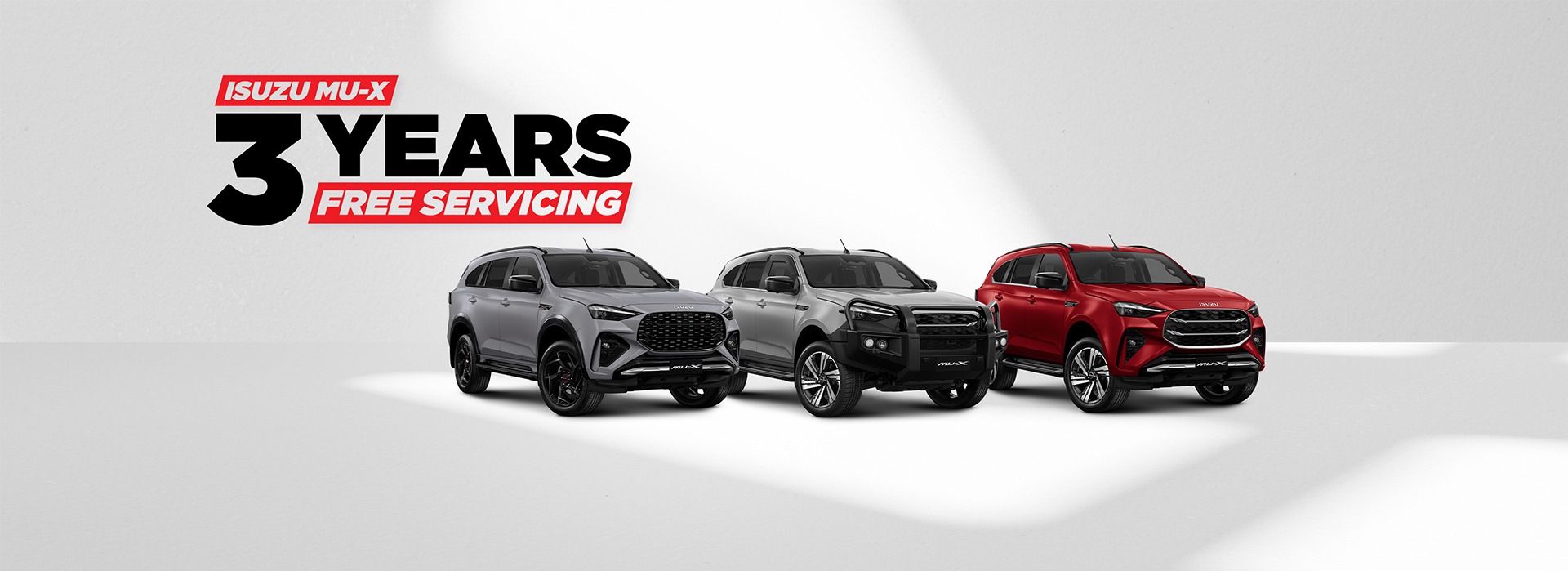 Isuzu MU-X 3 Years Free Servicing