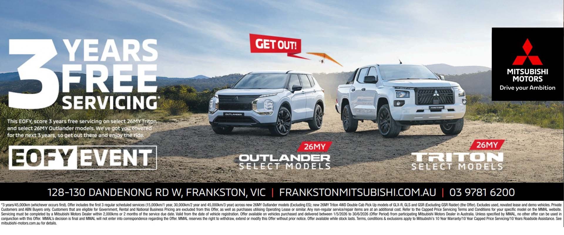 3 YEAR SERVICING OFFER
