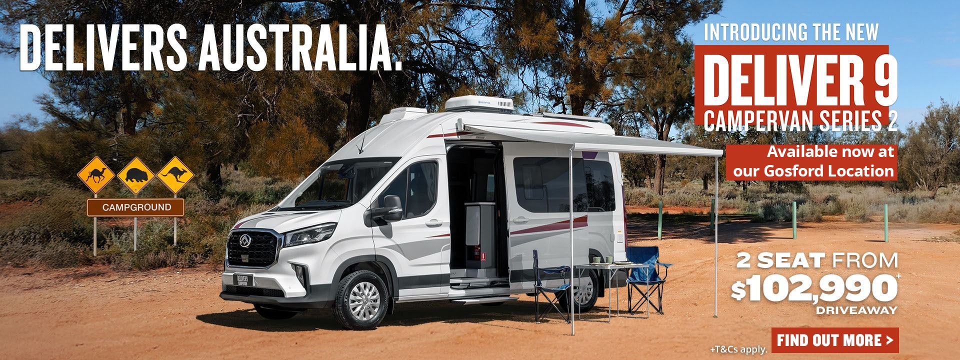 Deliver 9 RV available at Brian Hilton Gosford