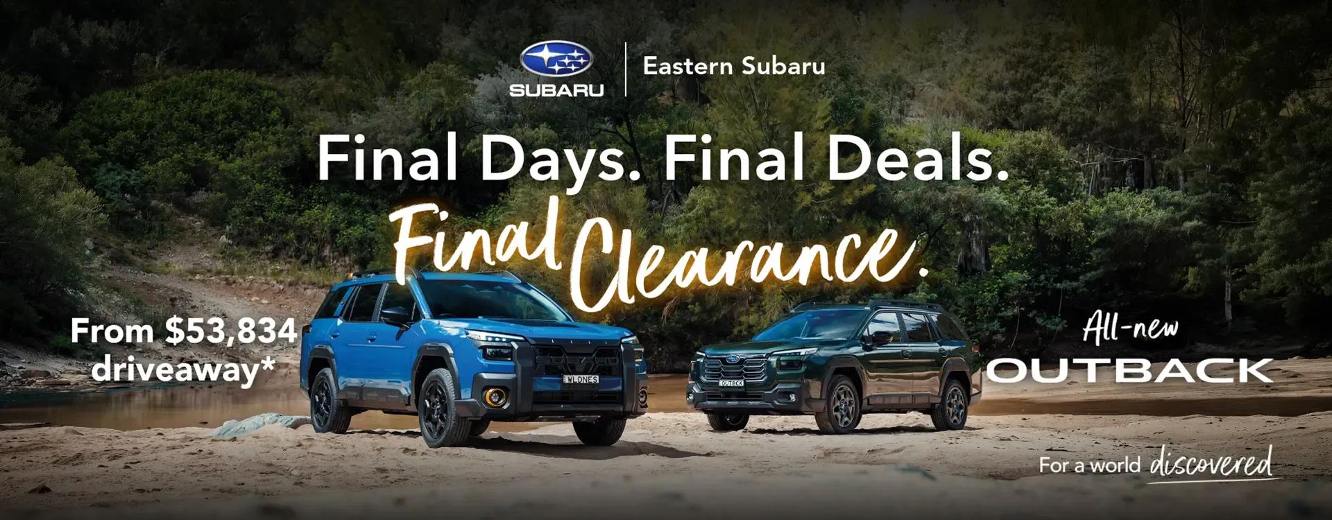 Eastern Subaru EOFY deal