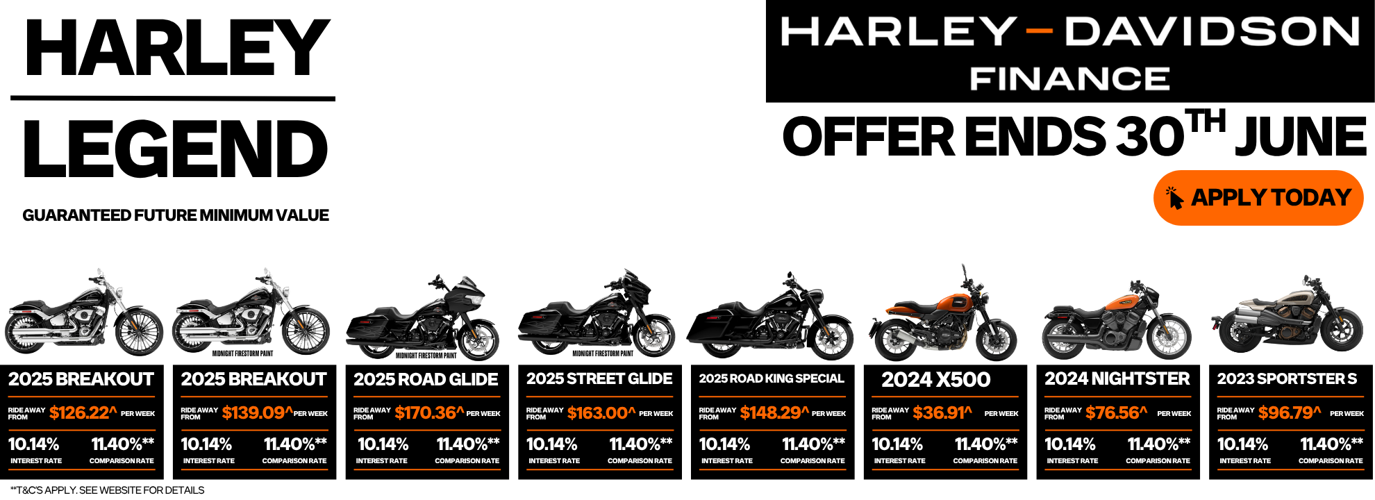HARLEY LEGEND – Guaranteed Future Minimum Value