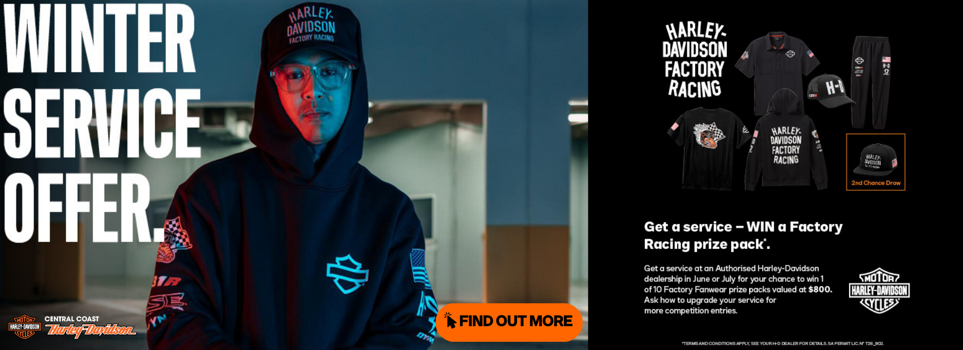 Get a service – WIN a Factory Racing prize pack