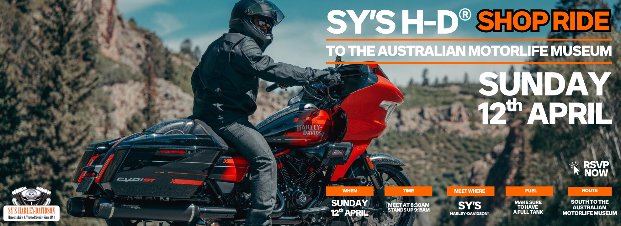 Sy’s Harley-Davidson Shop Ride – Australian Motorlife Museum