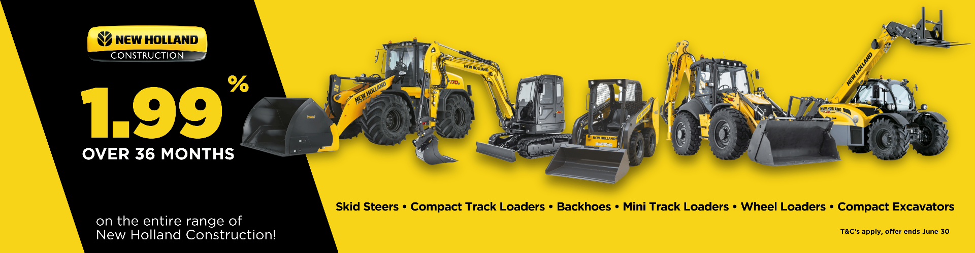 New Holland Construction End of Financial Year