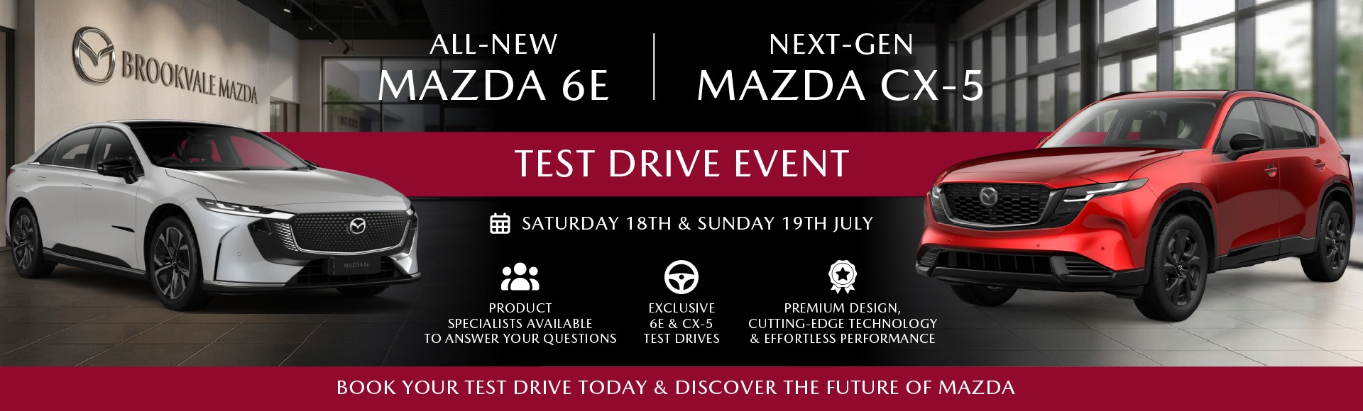 Mazda CX-5 and Mazda 6e test drive event