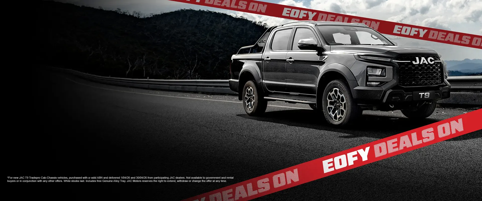 EOFY $4000 fuel card deal on JAC T9 range