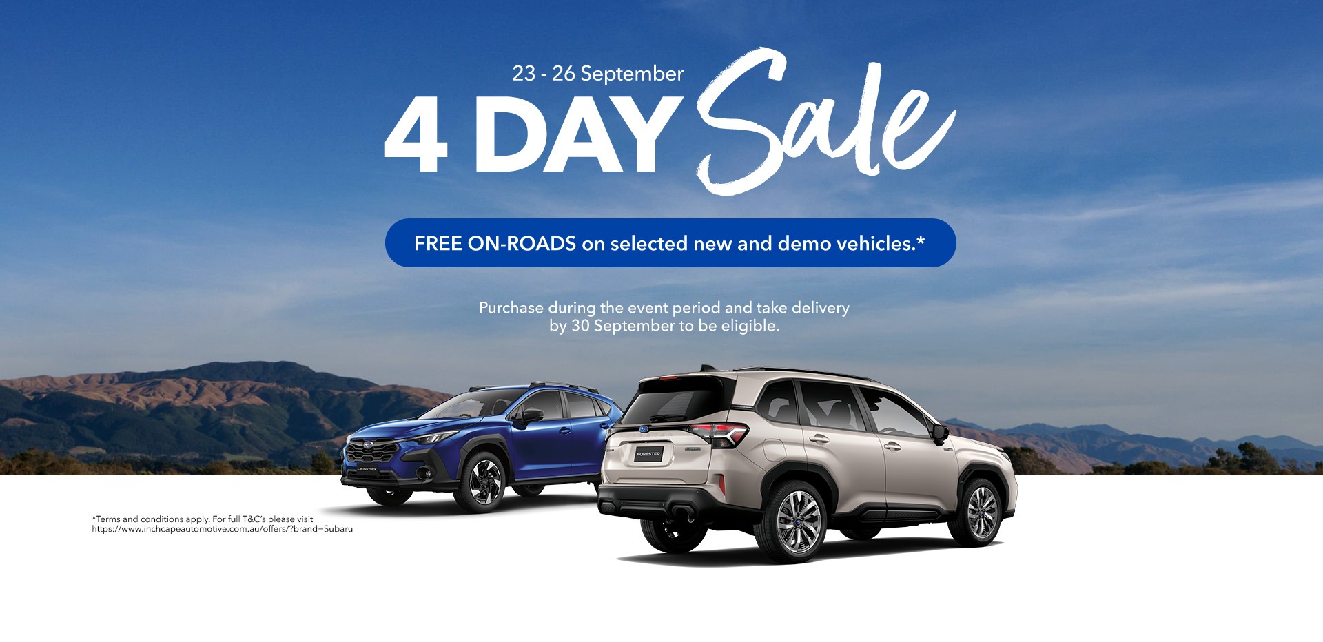 4 day sale event