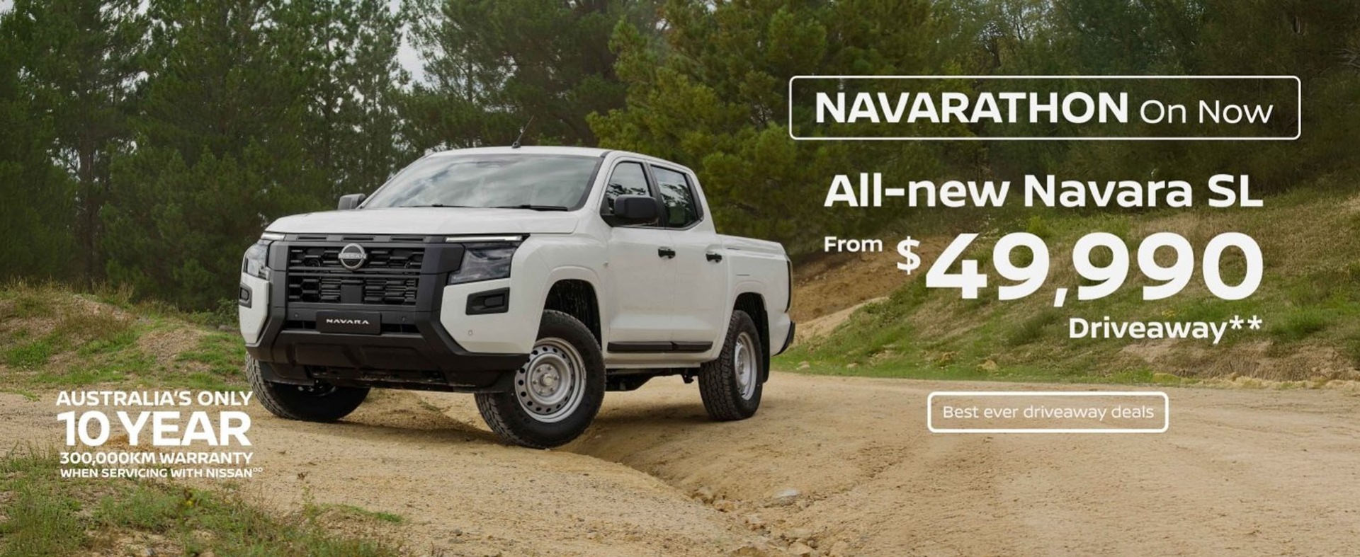 Nissan NAVARATHON - Best ever driveaway deals