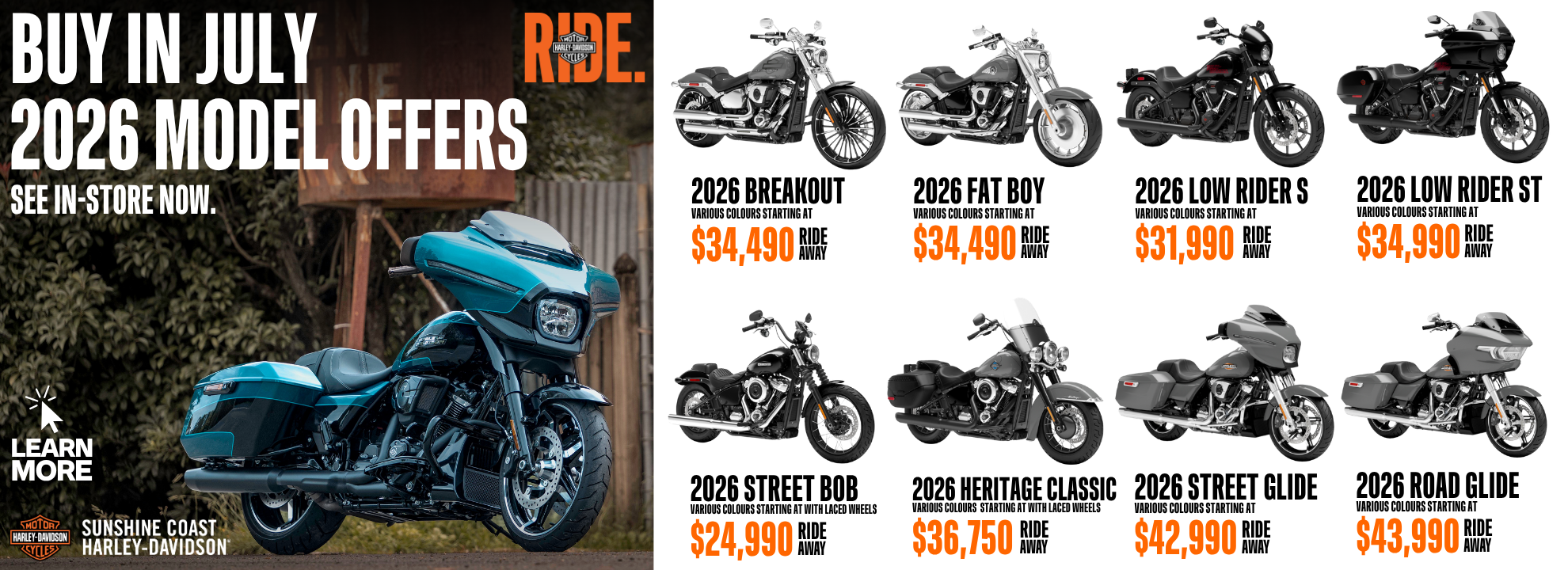 Buy In July - 2026 Model Offers 