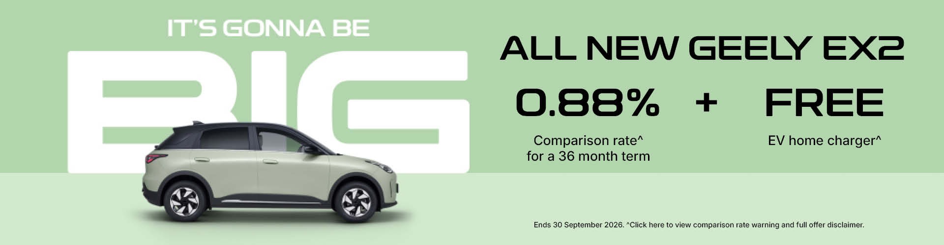 Geely EX2 September Offer