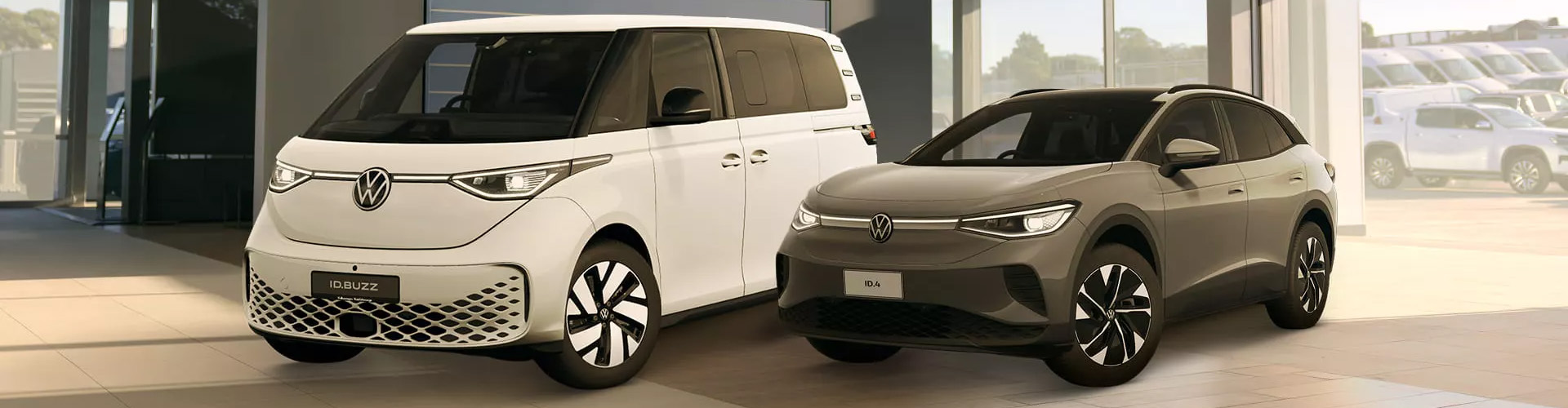 Volkswagen ID Buzz and ID.4 in showroom