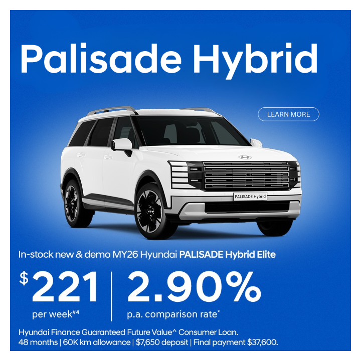 ralph dsilva Hyundai plisade hybrid finance opffer 2.9