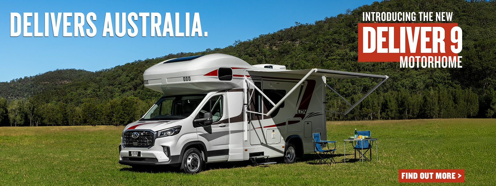 Introducing the new Deliver 9 Motorhome, the flagship of the LDV RV lineup and the ultimate way to explore Australia. 