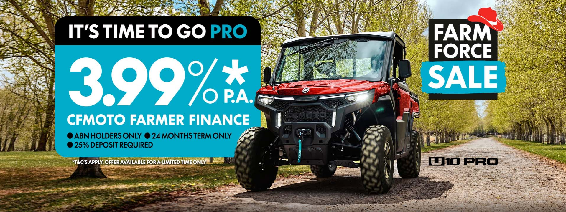 CFMOTO AUS - Finance deal on U10 PRO