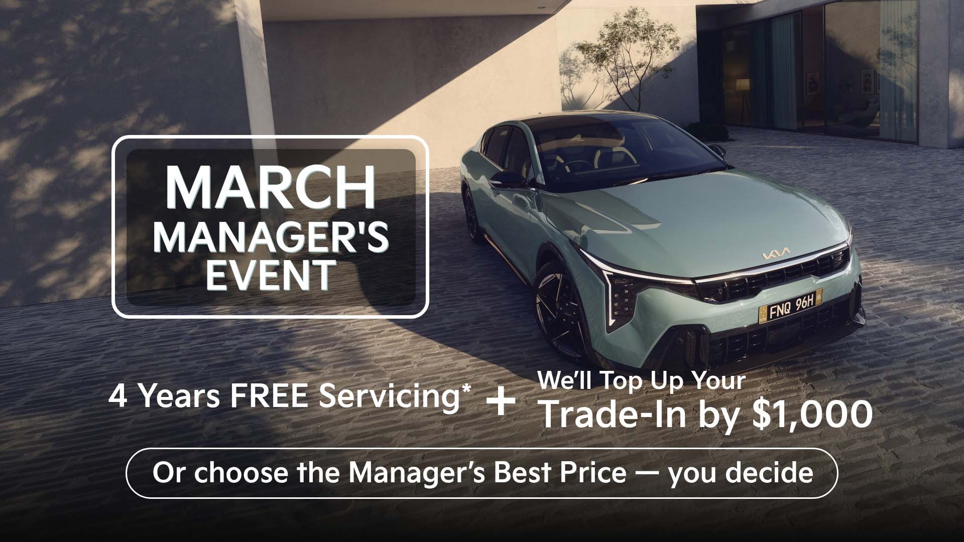 Kia K4 March Manager's Event