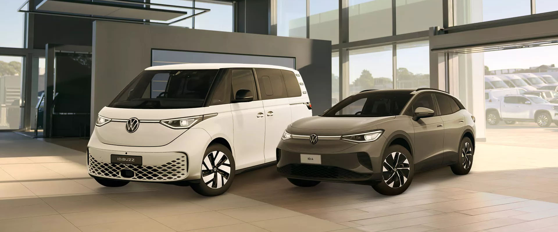 Volkswagen ID Buzz and ID.4 in showroom