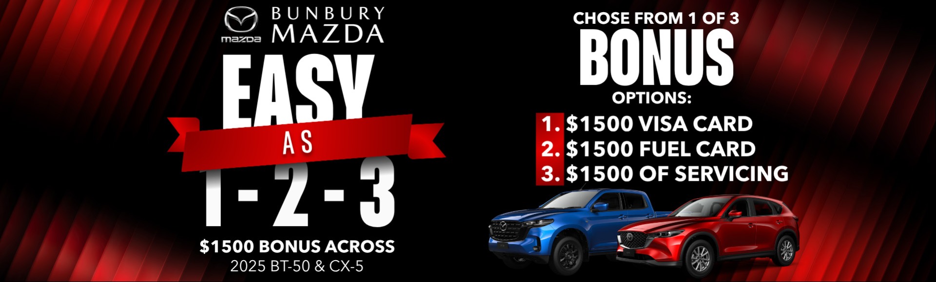 Easy as 1 2 3 sales event