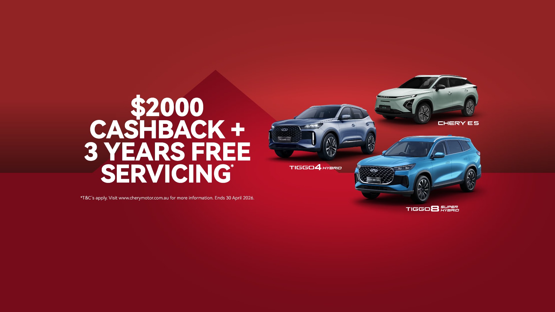 Chery 3 YEAR SERVICING OFFER