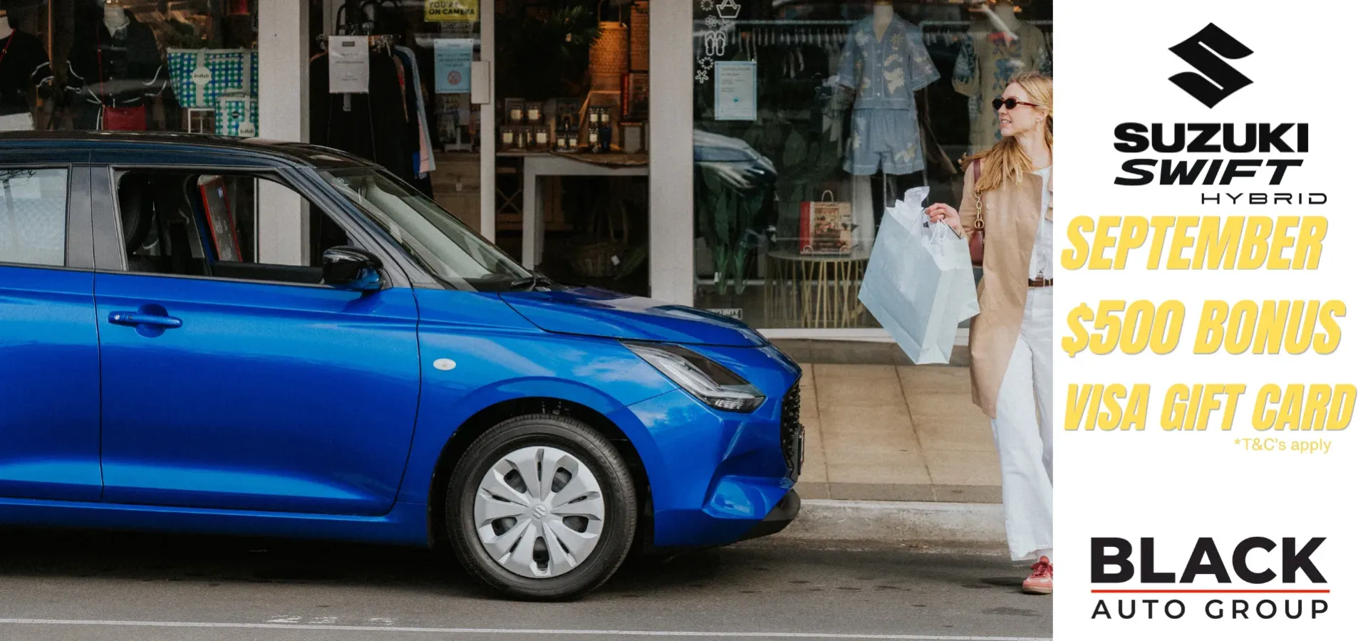 Suzuki Swift September bonus gift card