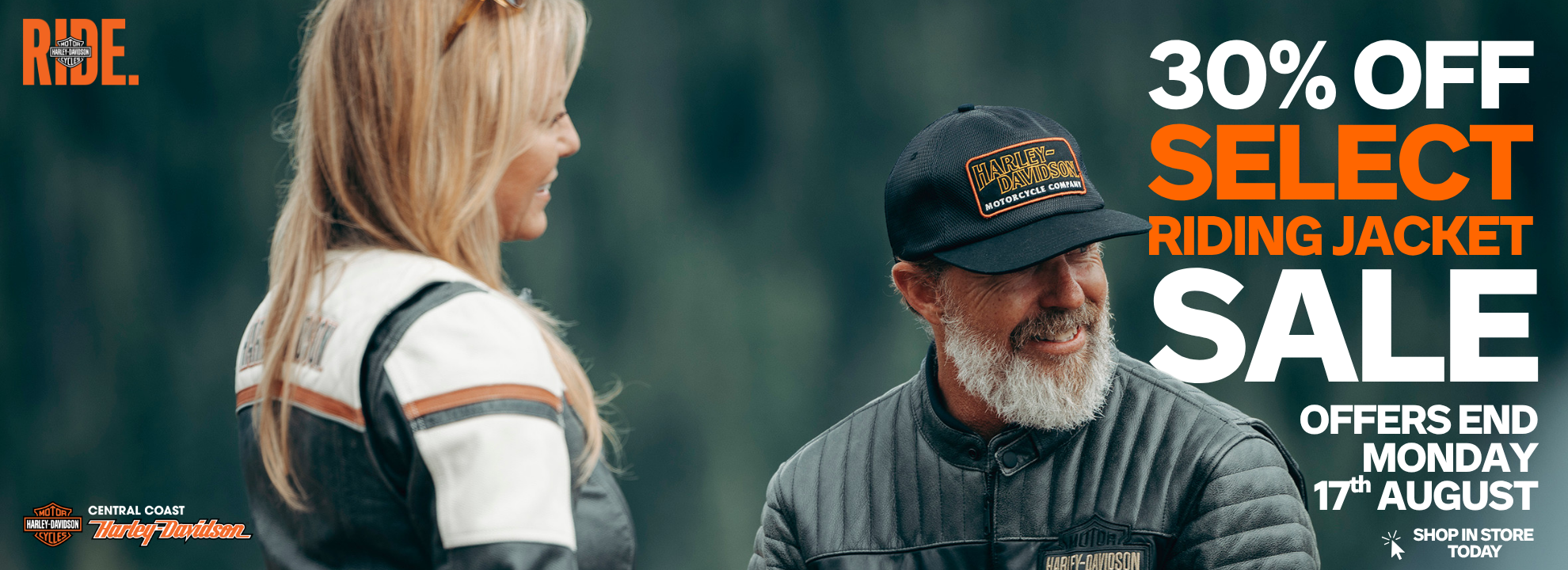 30% Off Harley-Davidson Jacket Sale