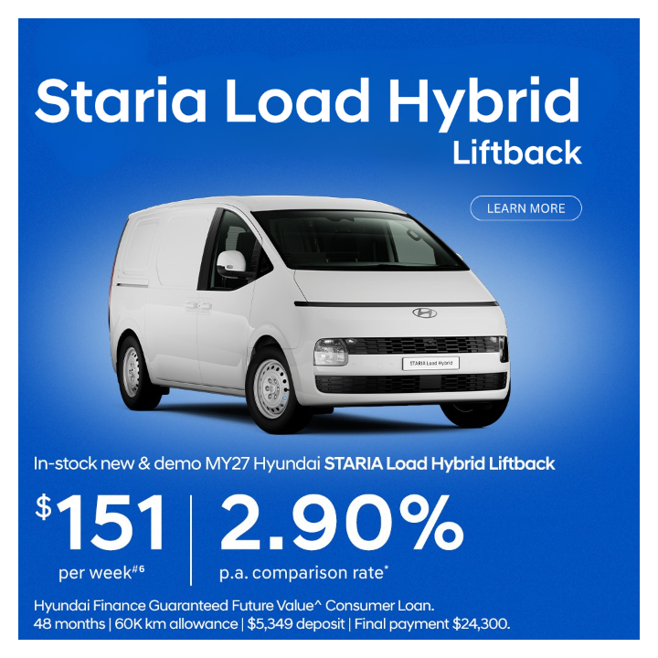 ralph dsilva hyundai staria load hybrid liftback finance offer 2.9