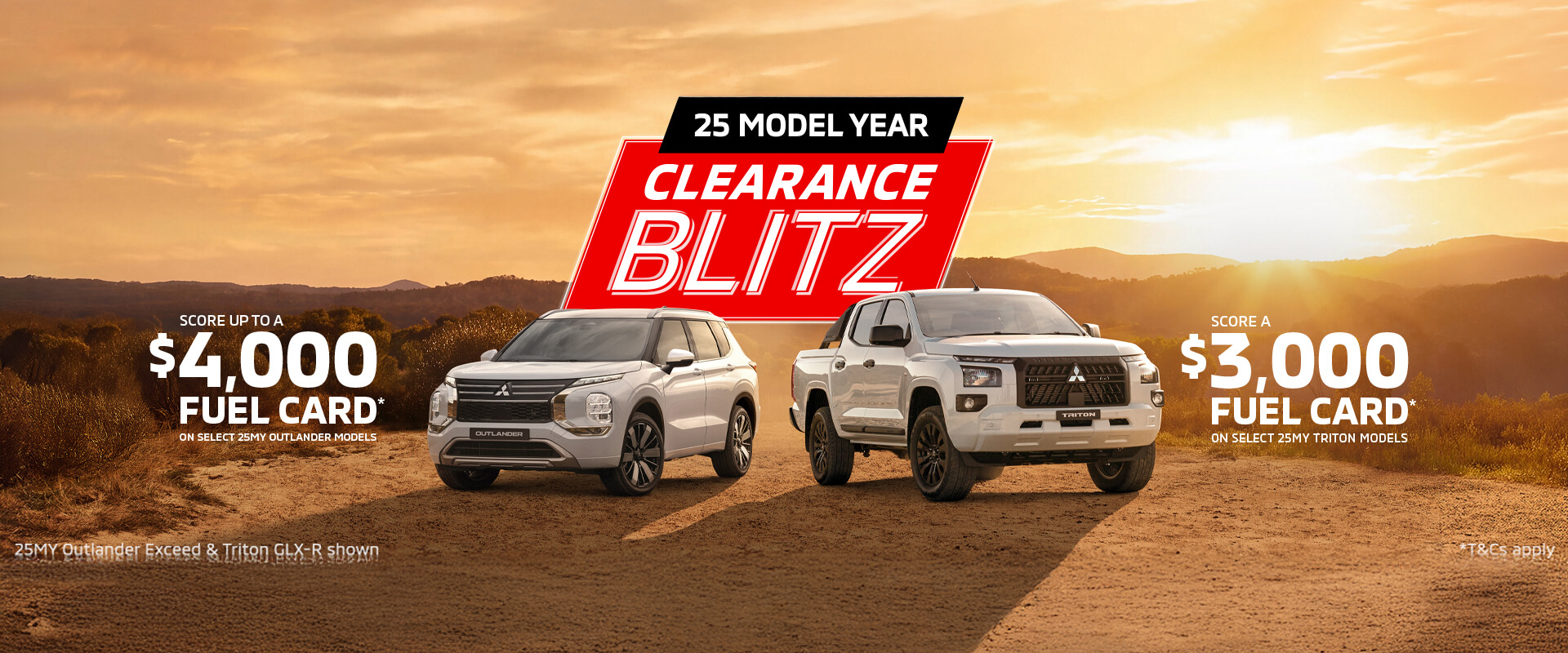 Clearance Blitz Outlander & Triton