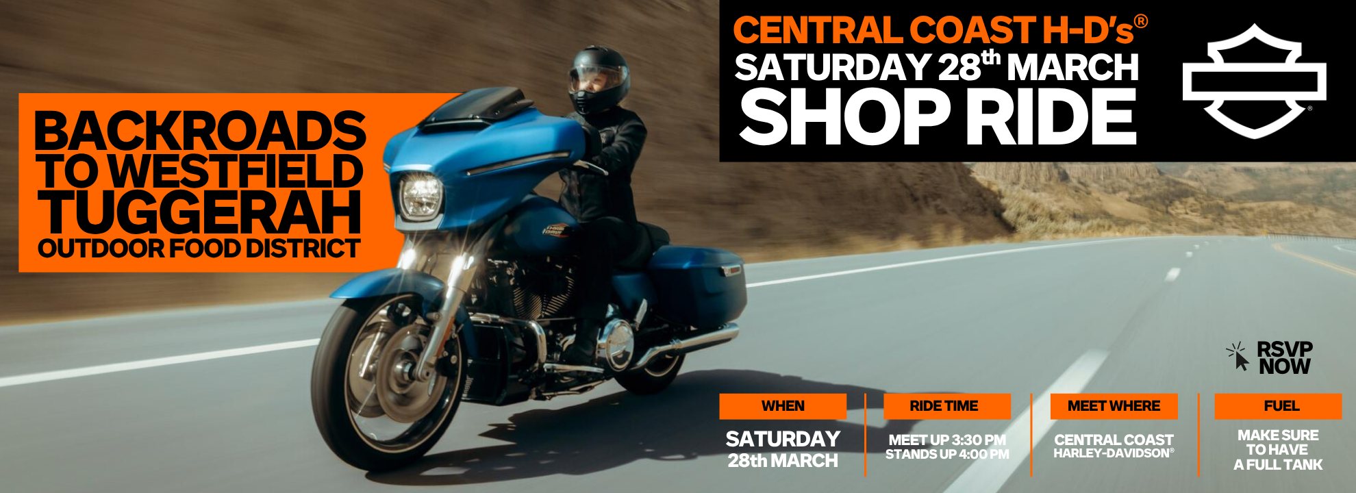 Central Coast Harley-Davidson® Shop Ride 28 March