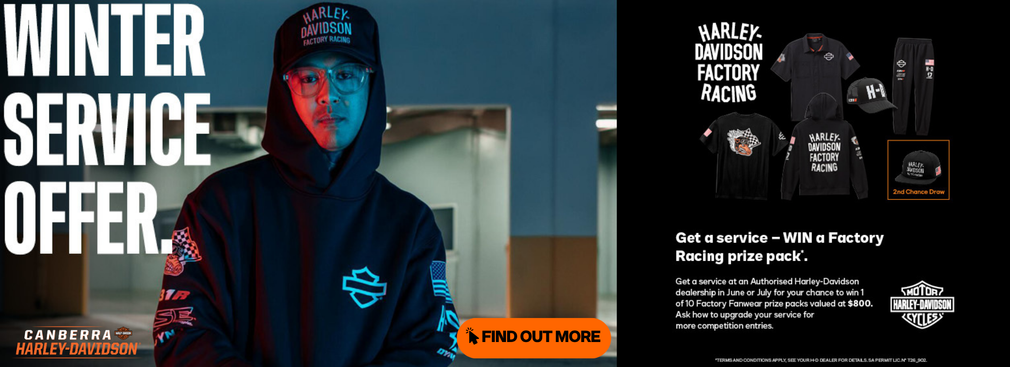 Get a service – WIN a Factory Racing prize pack
