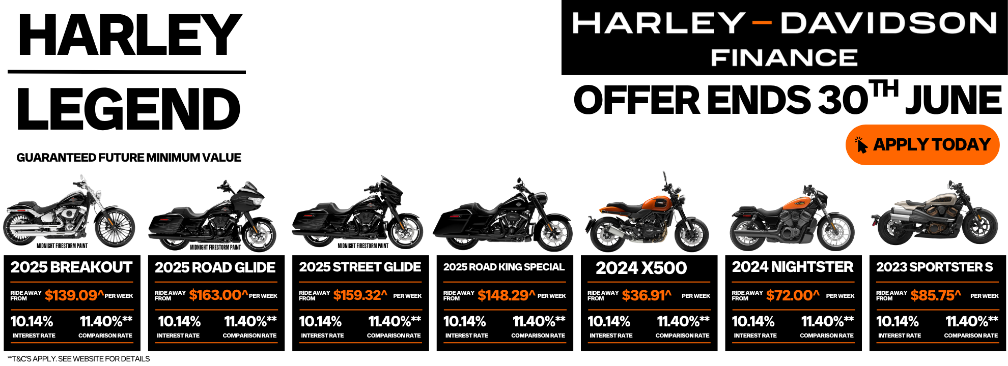 HARLEY LEGEND – Guaranteed Future Minimum Value
